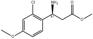 METHYL (3S)-3-AMINO-3-(2-CHLORO-4-METHOXYPHENYL)PROPANOATE 结构式