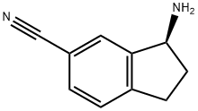 (3S)-3-AMINOINDANE-5-CARBONITRILE 结构式