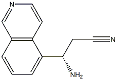 (3S)-3-AMINO-3-(5-ISOQUINOLYL)PROPANENITRILE 结构式