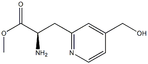 METHYL (2R)-2-AMINO-3-[4-(HYDROXYMETHYL)(2-PYRIDYL)]PROPANOATE 结构式