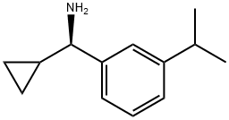 (1R)CYCLOPROPYL[3-(METHYLETHYL)PHENYL]METHYLAMINE 结构式