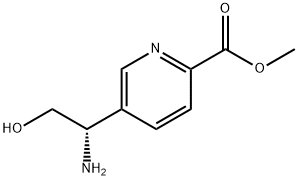 (S)-5-(1-氨基-2-羟乙基)吡啶甲酸甲酯 结构式