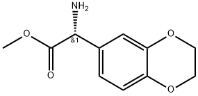 METHYL 2-(2H,3H-BENZO[3,4-E]1,4-DIOXIN-6-YL)(2R)-2-AMINOACETATE 结构式