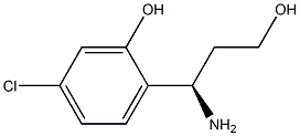 2-((1R)-1-AMINO-3-HYDROXYPROPYL)-5-CHLOROPHENOL 结构式