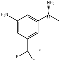 (R)-3-(1-氨基乙基)-5-(三氟甲基)苯胺 结构式