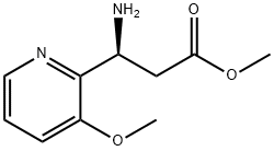 METHYL (3S)-3-AMINO-3-(3-METHOXY(2-PYRIDYL))PROPANOATE 结构式