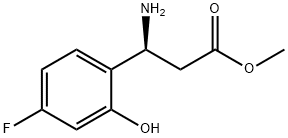 METHYL (3S)-3-AMINO-3-(4-FLUORO-2-HYDROXYPHENYL)PROPANOATE 结构式