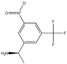 (1R)-1-[3-硝基-5-(三氟甲基)苯基]乙胺 结构式