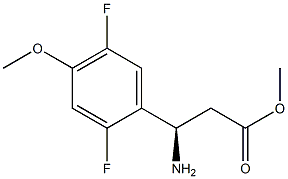 METHYL (3R)-3-AMINO-3-(2,5-DIFLUORO-4-METHOXYPHENYL)PROPANOATE 结构式