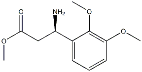 METHYL (3R)-3-AMINO-3-(2,3-DIMETHOXYPHENYL)PROPANOATE 结构式