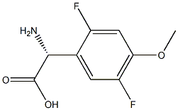 (2R)-2-AMINO-2-(2,5-DIFLUORO-4-METHOXYPHENYL)ACETIC ACID 结构式