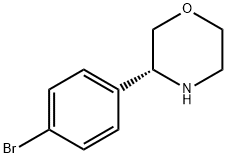 (3R)-3-(4-bromophenyl)morpholine 结构式