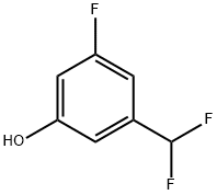 3-(二氟甲基)-5-氟苯酚 结构式