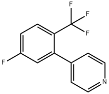 4-(5-Fluoro-2-trifluoromethylphenyl)-pyridine 结构式