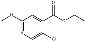 5-氯-2-甲氧基吡啶-4-羧酸乙酯 结构式