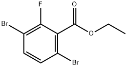 3,6-二溴-2-氟苯甲酸乙酯 结构式