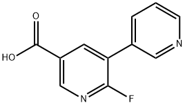 [3,3'-Bipyridine]-5-carboxylic acid, 2-fluoro- 结构式