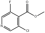 3-氯-5-氟异烟酸甲酯 结构式