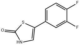 2-Hydroxy-5-(3,4-difluorophenyl)thiazole 结构式