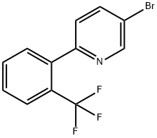 3-Bromo-6-(2-trifluoromethylphenyl)pyridine 结构式