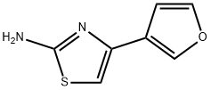 4-(呋喃-3-基)噻唑-2-胺 结构式