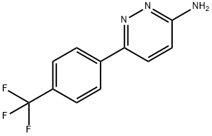 6-(4-三氟甲基苯)-3-氨基哒嗪 结构式