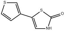 2-Hydroxy-5-(3-thienyl)thiazole 结构式