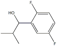 1-(2,5-difluorophenyl)-2-methylpropan-1-ol 结构式