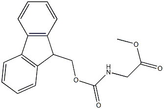 2-((((9H-芴-9-基)甲氧基)羰基)氨基)乙酸甲酯 结构式