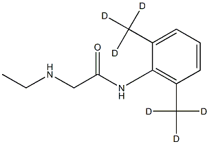 N-[2,6-bis(trideuteriomethyl)phenyl]-2-(ethylamino)acetamide 结构式