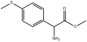 methyl 2-amino-2-(4-(methylthio)phenyl)acetate 结构式