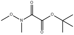 2-[甲氧基(甲基)氨基]-2-氧代乙酸叔丁酯 结构式