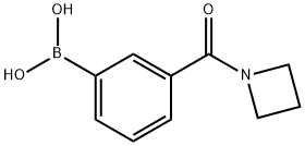 [3-(azetidine-1-carbonyl)phenyl]boronic acid 结构式