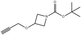 3-(丙-2-炔-1-基氧基)氮杂环丁烷-1-羧酸叔丁酯 结构式