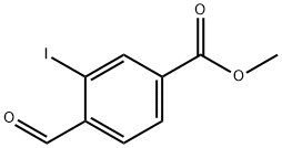 4-甲酰基-3-碘苯甲酸甲酯 结构式