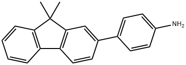 Benzenamine,4-(9,9-dimethyl-9H-fluoren-2-yl)- 结构式