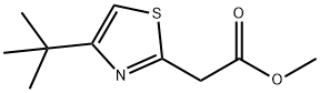 2-(4-叔丁基-1,3-噻唑-2-基)乙酸甲酯 结构式