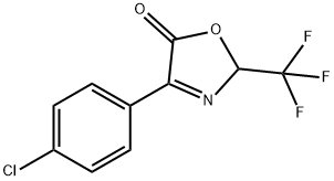 5(2H)-Oxazolone, 4-(4-chlorophenyl)-2-(trifluoromethyl)- 结构式