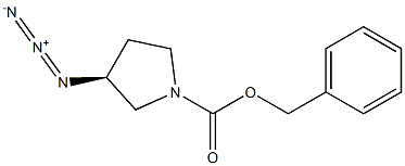 (3S)-1-Cbz-3-azido-pyrrolidine 结构式