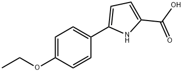 5-(4-ethoxyphenyl)-1H-pyrrole-2-carboxylic acid 结构式