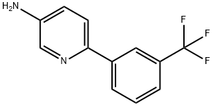 3-AMINO-6-(3-TRIFLUOROMETHYLPHENYL)PYRIDINE 结构式