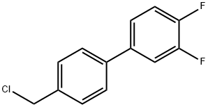 1,1'-Biphenyl, 4'-(chloromethyl)-3,4-difluoro- 结构式