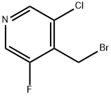4-Bromomethyl-3-chloro-5-fluoro-pyridine 结构式