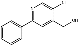 5-氯-2-苯基吡啶-4-甲醇 结构式