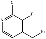 4-(溴甲基)-2-氯-3-氟吡啶 结构式