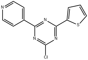 2-Chloro-4-(4-pyridyl)-6-(2-thienyl)-1,3,5-triazine 结构式