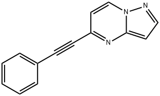 5-phenylethynyl-pyrazolo[1,5-a]pyrimidine 结构式