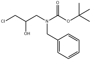 Tert-butyl N-benzyl-N-(3-chloro-2-hydroxypropyl)carbamate 结构式