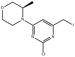 (R)-4-(2-chloro-6-(iodomethyl)pyrimidin-4-yl)-3-methylmorpholine 结构式