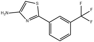 4-Amino-2-(3-trifluoromethylphenyl)thiazole 结构式